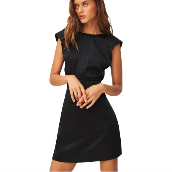 New!‎ ba&sh Norma V-Back Mini Satin Dress - Picture 4 of 12